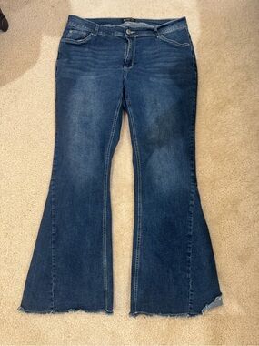 BloomChic Dark Blue Flared Jeans